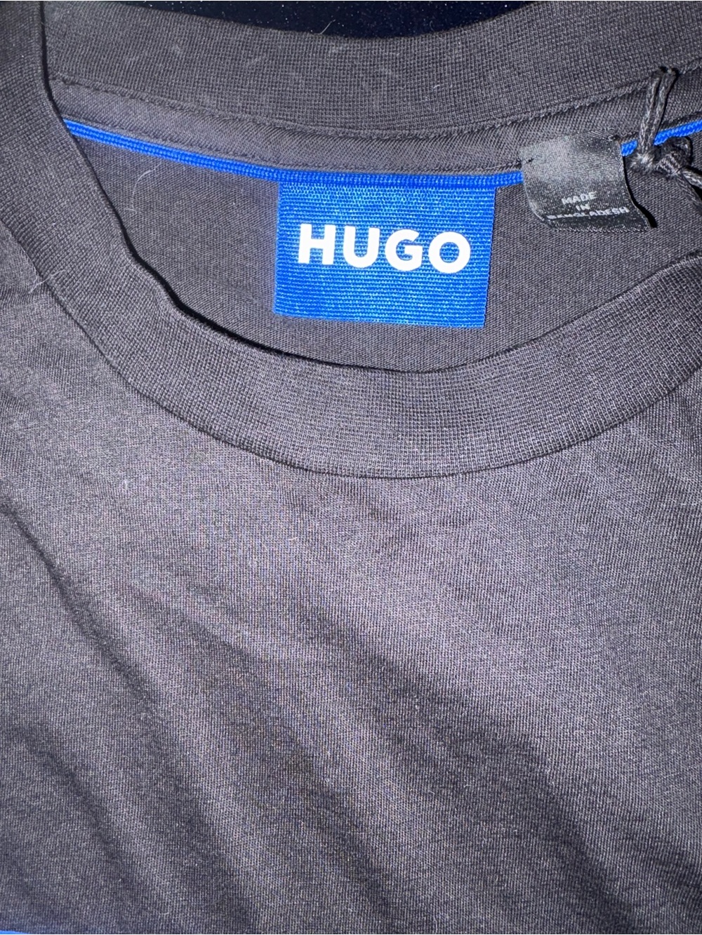 HUGO Black Short-Sleeve Crew Neck Tee